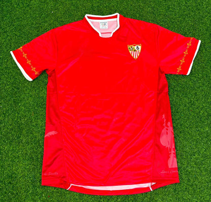 Sevilla 2003-2004 Red Home Retro Football Jersey