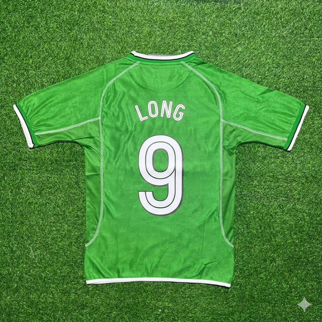 Shane Long Ireland Retro Green Football Jersey Kit