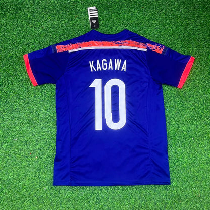 Japan World Cup 2014 Shinji Kagawa Blue Home Retro Football Jersey