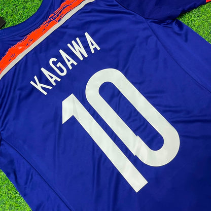Japan World Cup 2014 Shinji Kagawa Blue Home Retro Football Jersey
