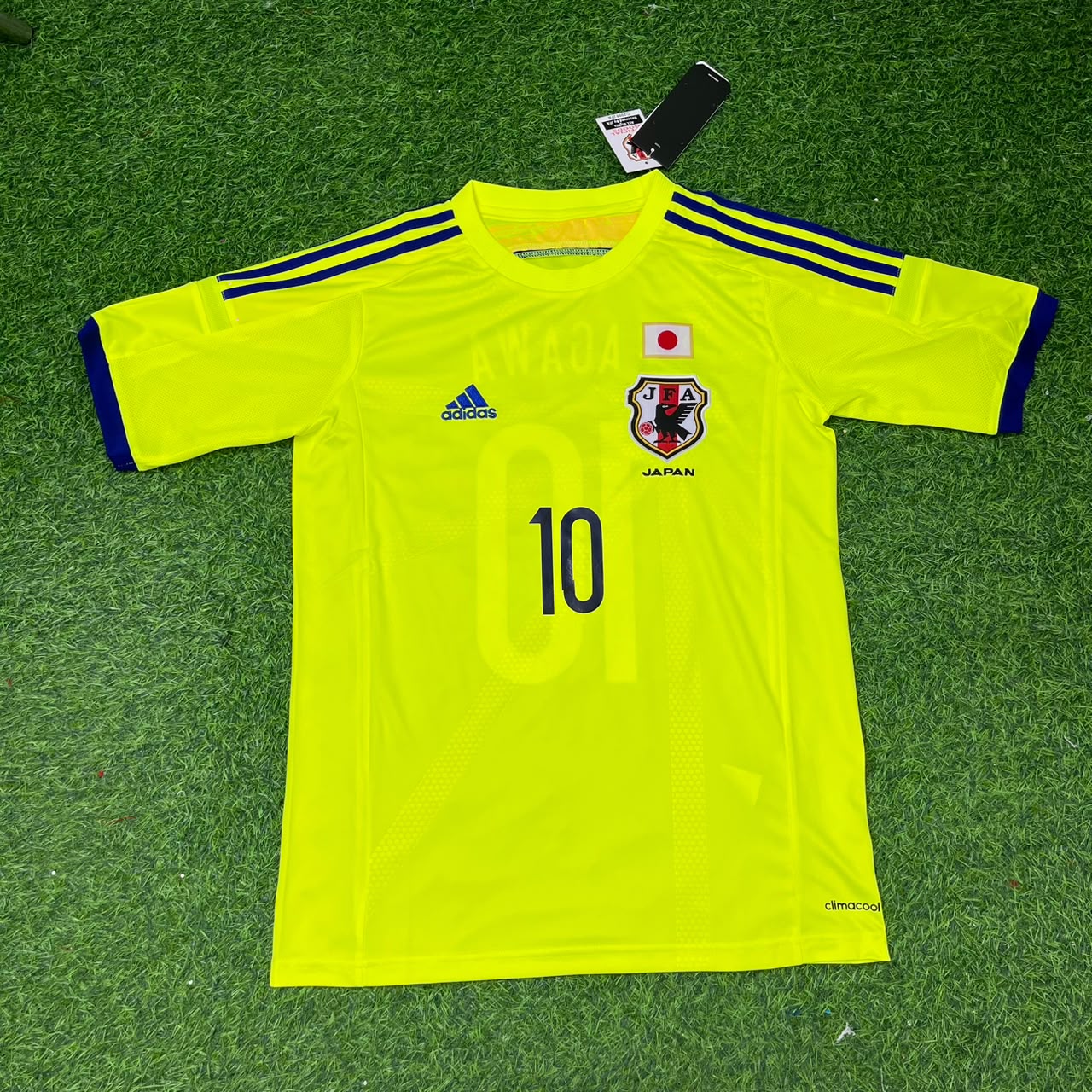 Japan World Cup 2014 Shinji Kagawa Yellow Away Retro Football Jersey