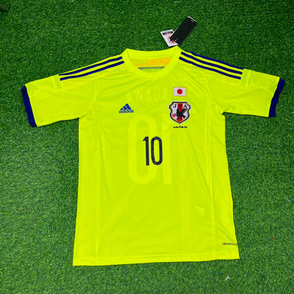 Japan World Cup 2014 Shinji Kagawa Yellow Away Retro Football Jersey