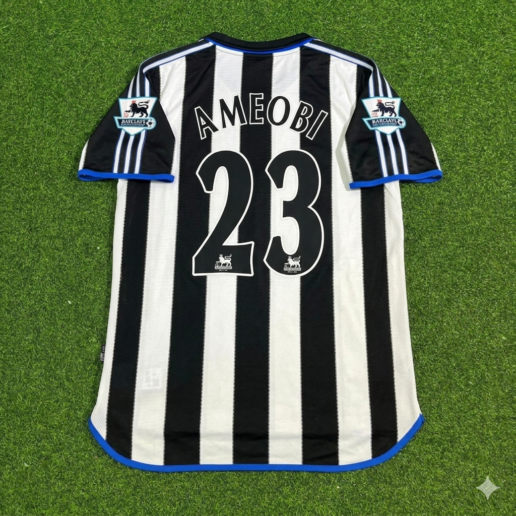 Shola Ameobi #23 Newcastle United Retro Football Jersey Kit