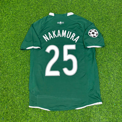 Shunsuke Nakamura #25 Celtic 2007 2008 Home Retro Football Jersey