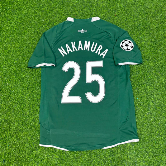 Shunsuke Nakamura #25 Celtic 2007 2008 Home Retro Football Jersey