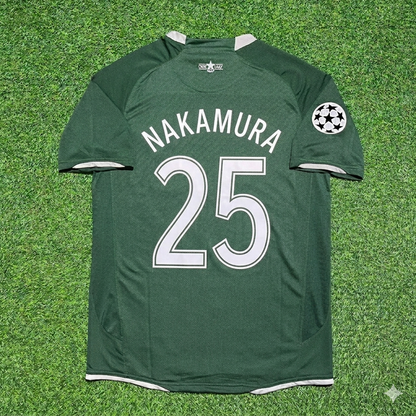 Shunsuke Nakamura #25 Celtic 2007 2008 Home Retro Football Jersey Kit
