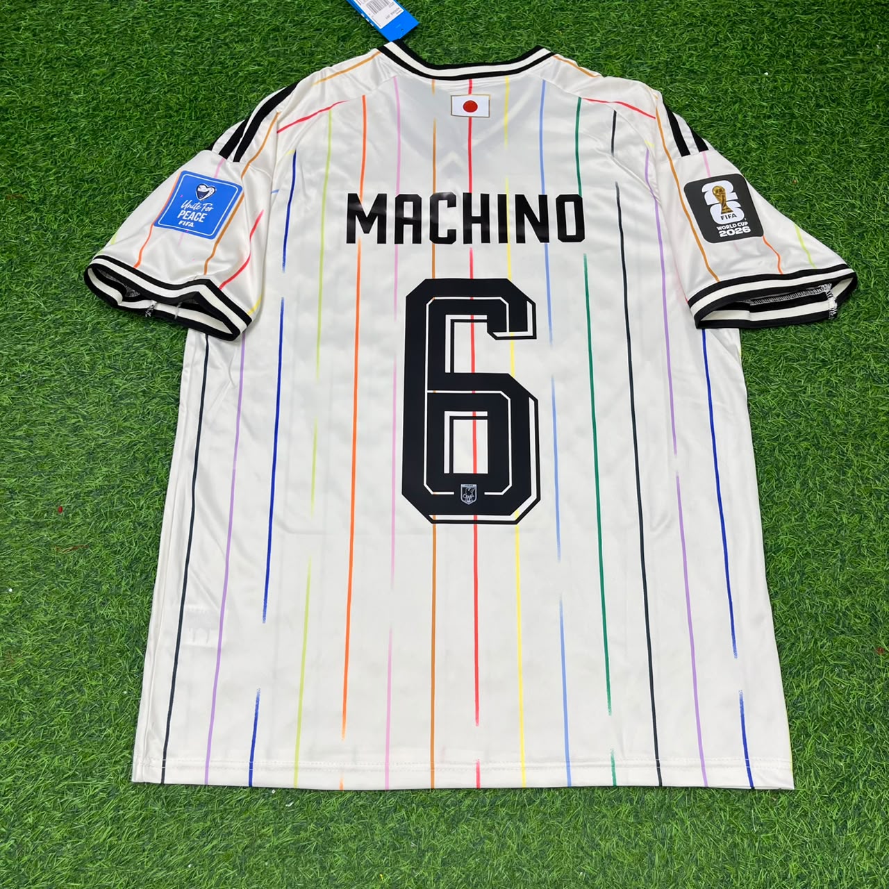 Japan World Cup 2026 Shūto Machino Away White Football Jersey