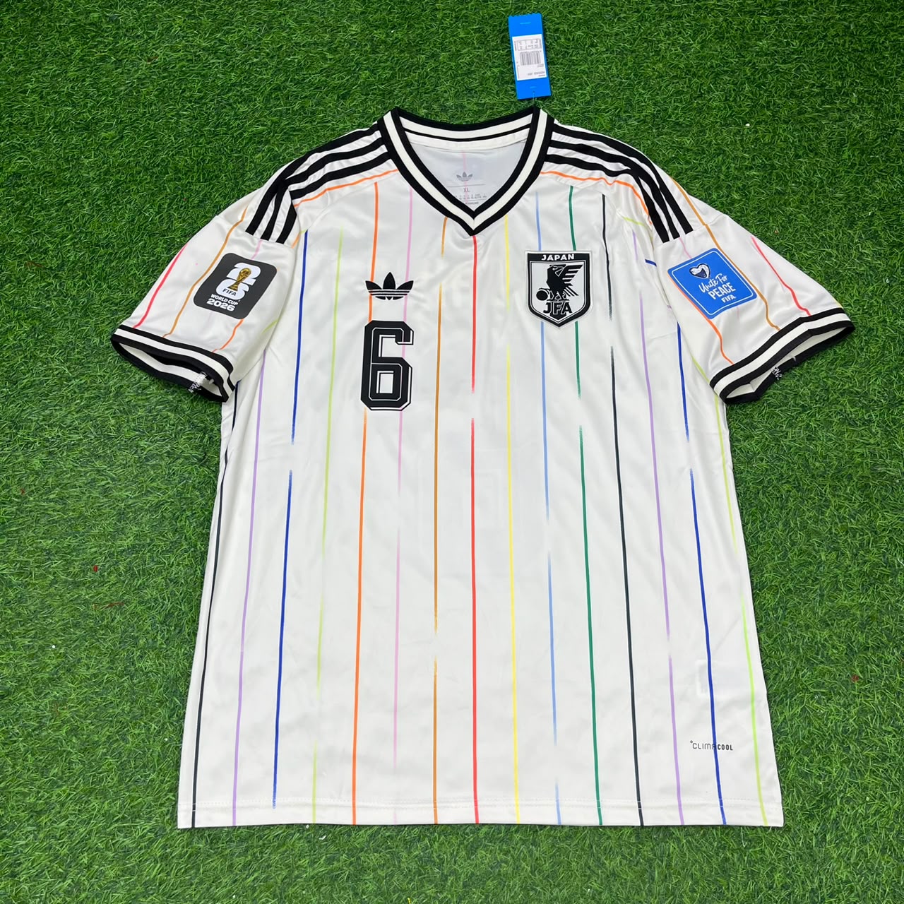 Japan World Cup 2026 Shūto Machino Away White Football Jersey