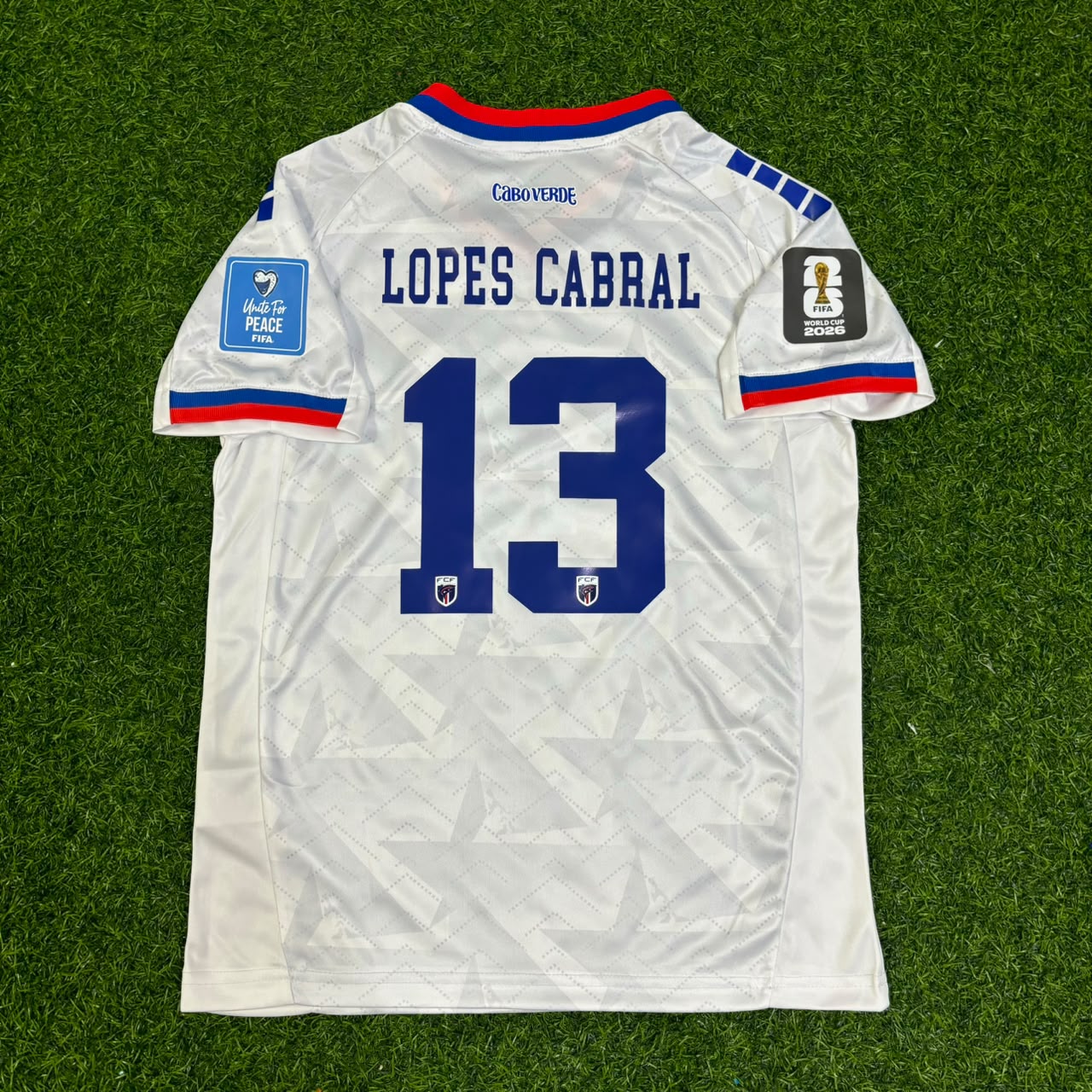 Cape Verde World Cup 2026 Sidny Lopes Cabral Away White Football Jersey