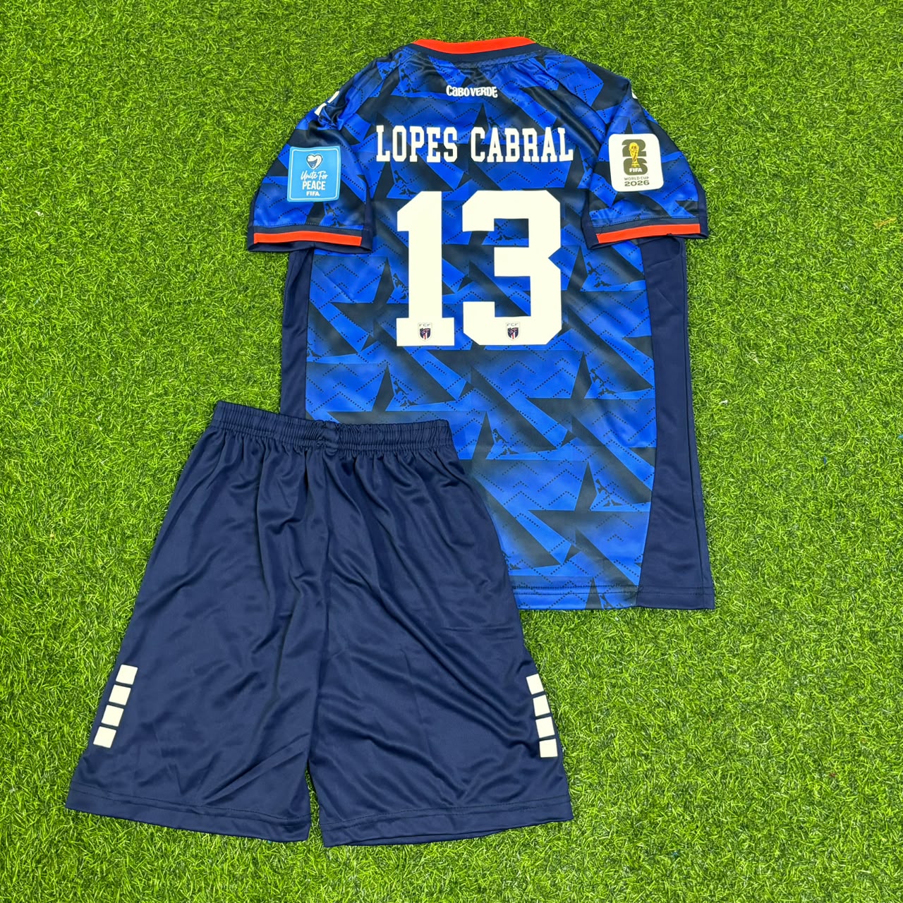 Cape Verde World Cup 2026 Sidny Lopes Cabral Children Football Jersey