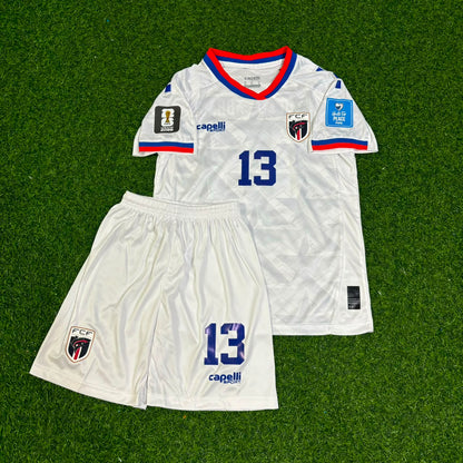 Cape Verde World Cup 2026 Sidny Lopes Cabral Children White Football Jersey