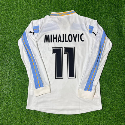 Sinisa Mihajlovic Lazio 1999 2000 White Long Sleeve Retro Football Jersey Collection