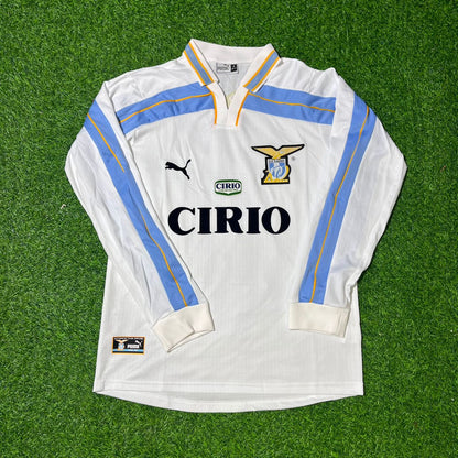 Sinisa Mihajlovic Lazio 1999 2000 White Long Sleeve Retro Football Jersey Collection