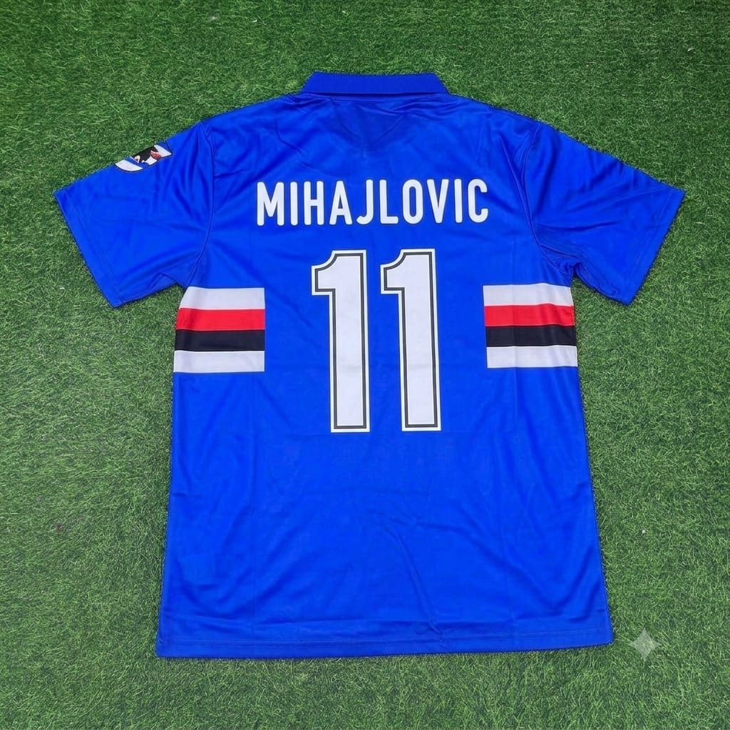 Sinisa Mihajlovic Sampdoria Special Retro Football Jersey Kit