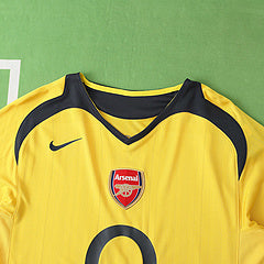 Arsenal 05/06 Yellow Retro Football Jersey