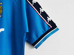 Manchester City 1998 Retro brother sponsor Blue Retro Football Jersey