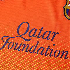 Carles Puyol 5 Barcelona 2012 2013 Orange Retro Football Jersey Kit