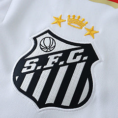 Neymar Jr 10 Santos Home White Retro Football Jersey Kit