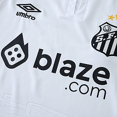 Santos Neymar Jr 10 Home White Retro Kit Football Jersey