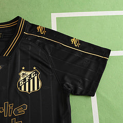 Santos FC Neymar Jr Charlie Brown Black Vintage Special Edition Neymar Jr. Football Jersey