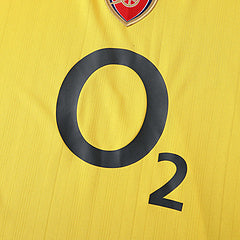 Arsenal 05/06 Yellow Retro Football Jersey