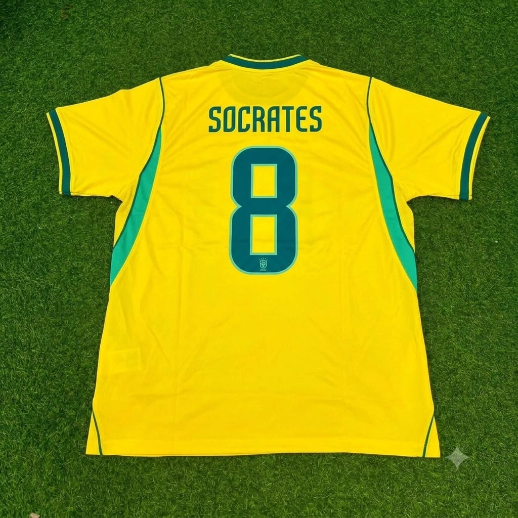 Socrates Brazil Commemorative Special Retro Football Jersey