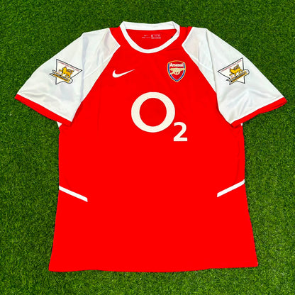 Sol Campbell 23 Arsenal 2002/03 EPL Patch Home Retro Football Jersey Collection