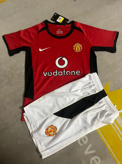 Diego Forlan Manchester United Kids Children Home Football Jersey Kit