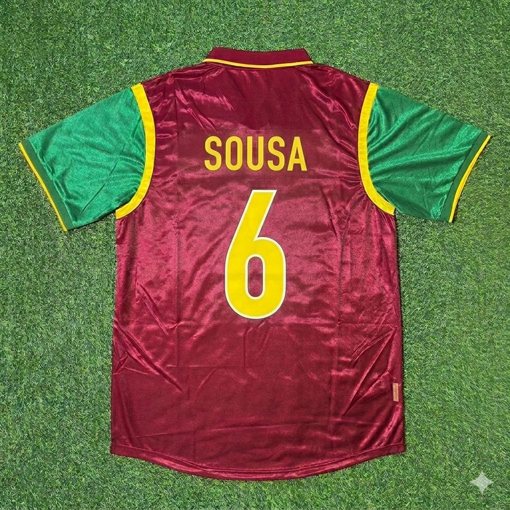 Portugal World Cup 1998 Paulo Sousa #6 Retro Football Jersey