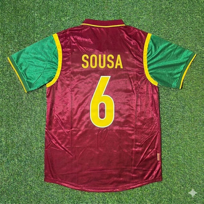Portugal World Cup 1998 Paulo Sousa #6 Retro Football Jersey