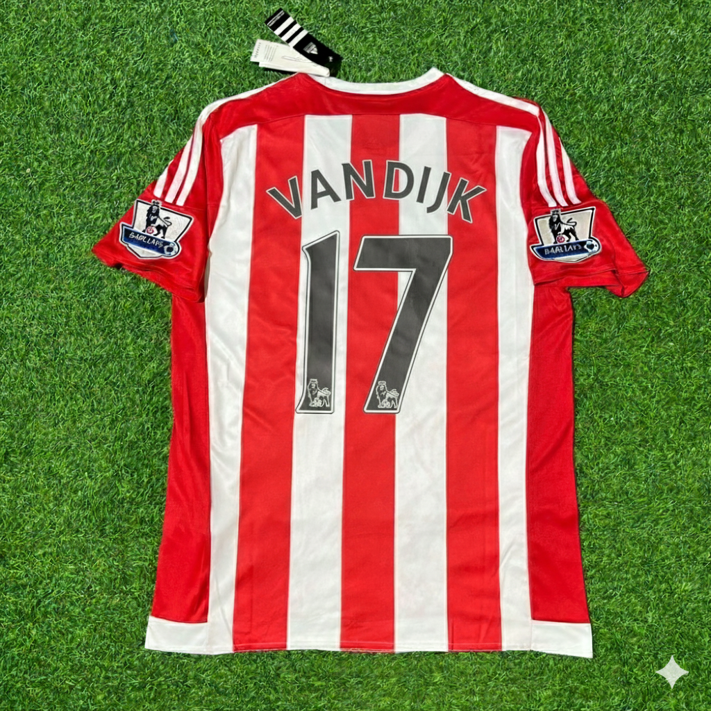 Virgil Van Dijk Southampton 2015/16 Home Retro Football Jersey Collection