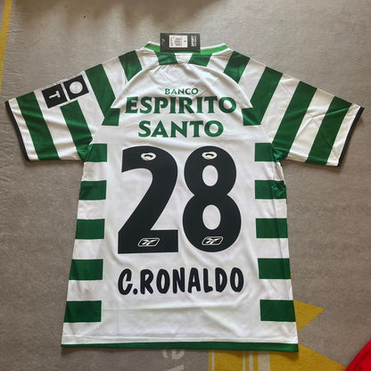 Cristiano Ronaldo First Football Jersey Sporting CP Lisbon 2001 2003