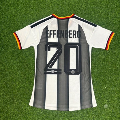 Stefan Effenberg Germany Stripe Special Edition Black White Football Jersey