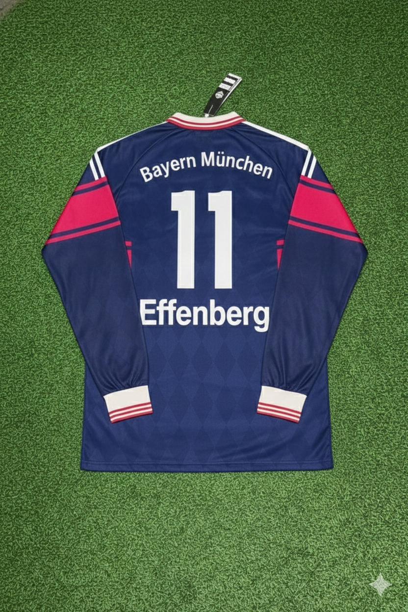 Stefan Effenberg FC Bayern München 1997/98 Saison Langarm Heim Retro