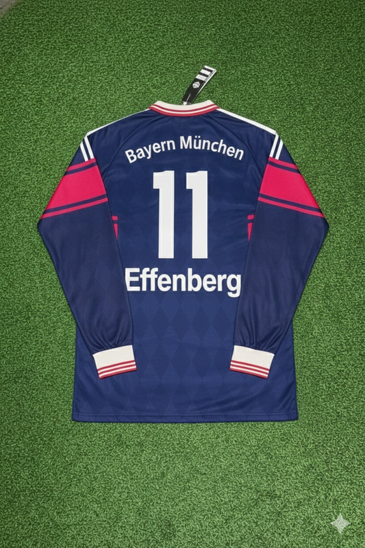 Stefan Effenberg FC Bayern München 1997/98 Saison Langarm Heim Retro