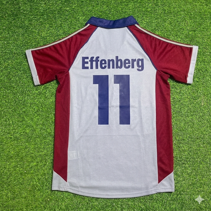 Stefan Effenberg #11 FC Bayern München 1998-1999 Auswärts Retro Fußballtrikot Grau Jersey