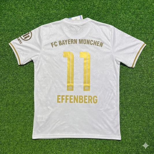 Stefan Effenberg #11 FC Bayern München 125 Years Anniversary Special-Edition White Football Jersey