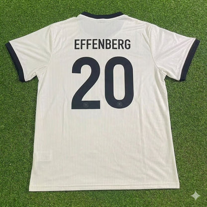 Stefan Effenberg Germany 125 Year Special White Football Jersey Kit