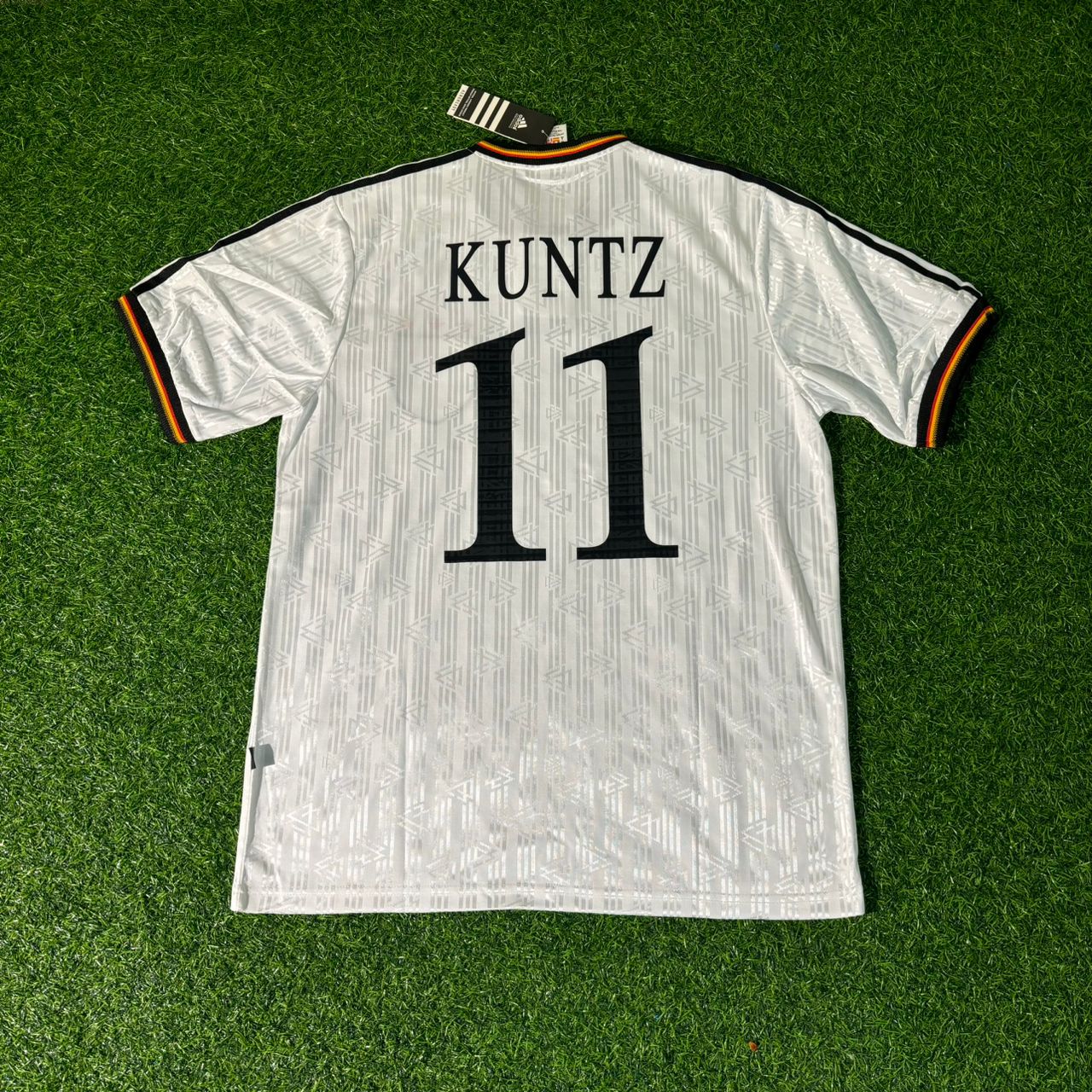 Stefan Kuntz Deutschland 1996 Europameisterschaft Finale Heim Retro Fussballtrikot Set Jersey