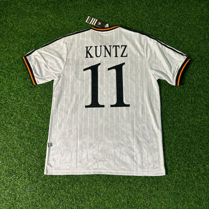 Stefan Kuntz Deutschland 1996 Europameisterschaft Finale Heim Retro Fussballtrikot Set Jersey