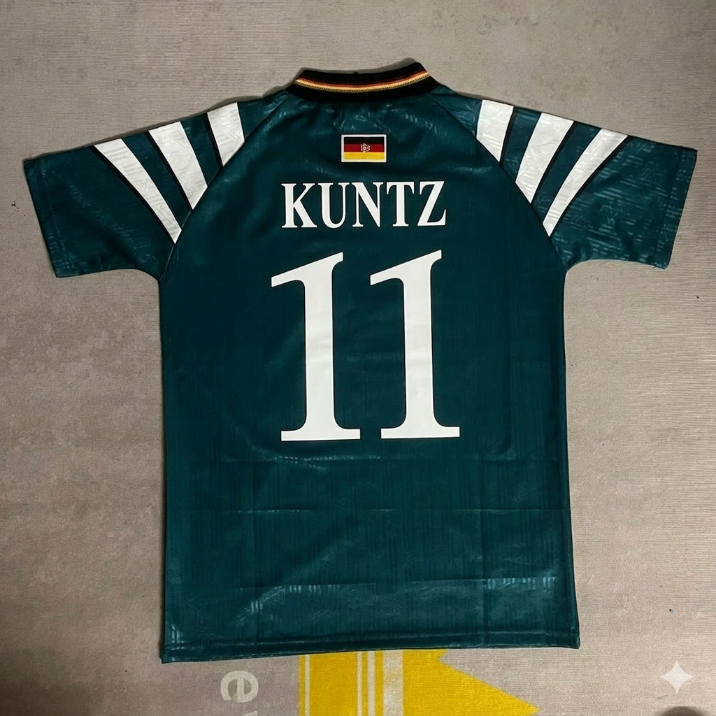 Germany EURO 1996 Stefan Kuntz Deutschland Retro Football Jersey