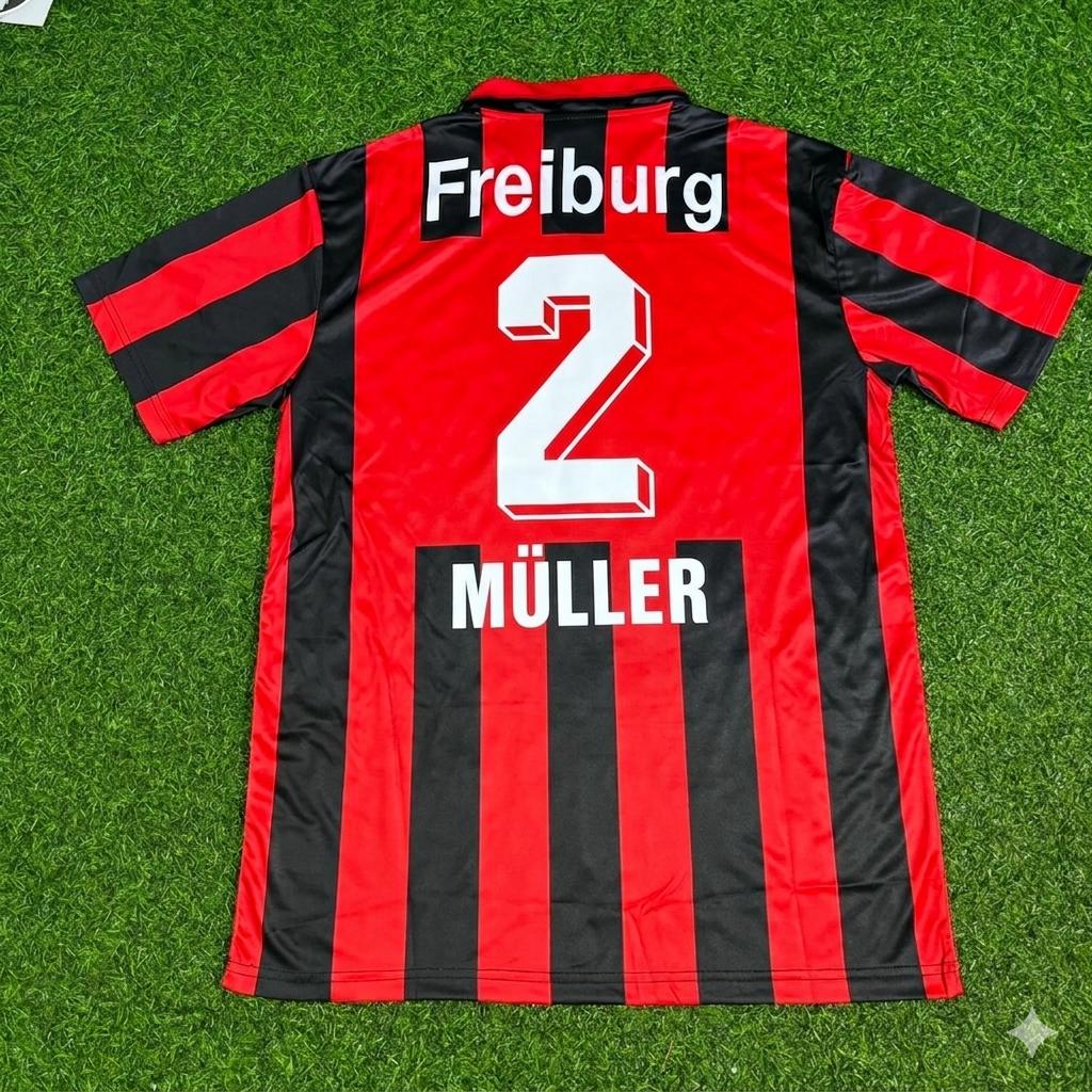 Stefan Müller SC Freiburg 1994-1995 Retro Football Jersey Kit