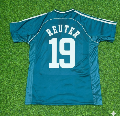 Germany World Cup 1998 Stefan Reuter Away Retro Football Jersey