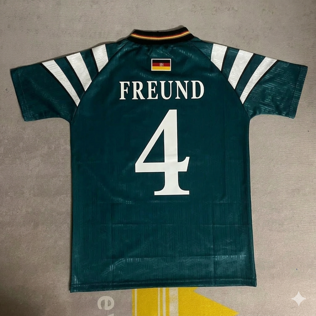 Germany EURO 1996 Steffen Freund Deutschland Retro Football Jersey
