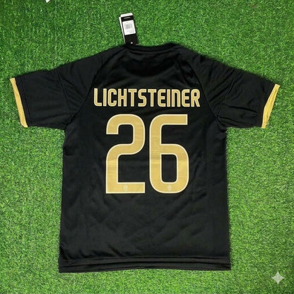 Stephan Lichtsteiner 26- Juventus Retro Black Football Jersey Kit