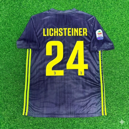 Stephan Lichtsteiner #24 Juventus 2017-2018 Retro Home Football Jersey Kit
