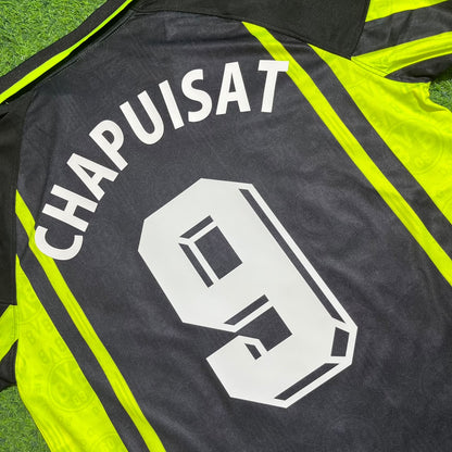 Stephane Chapuisat Dortmund 1996/1997 Season Away Black Yellow Retro Football Jersey Trikot Maillot