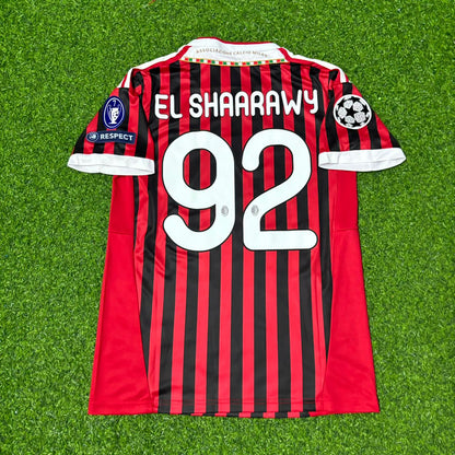 Stephen El Shaarawy #92 AC Milan 2011-2012 Home Retro Football Jersey Kit