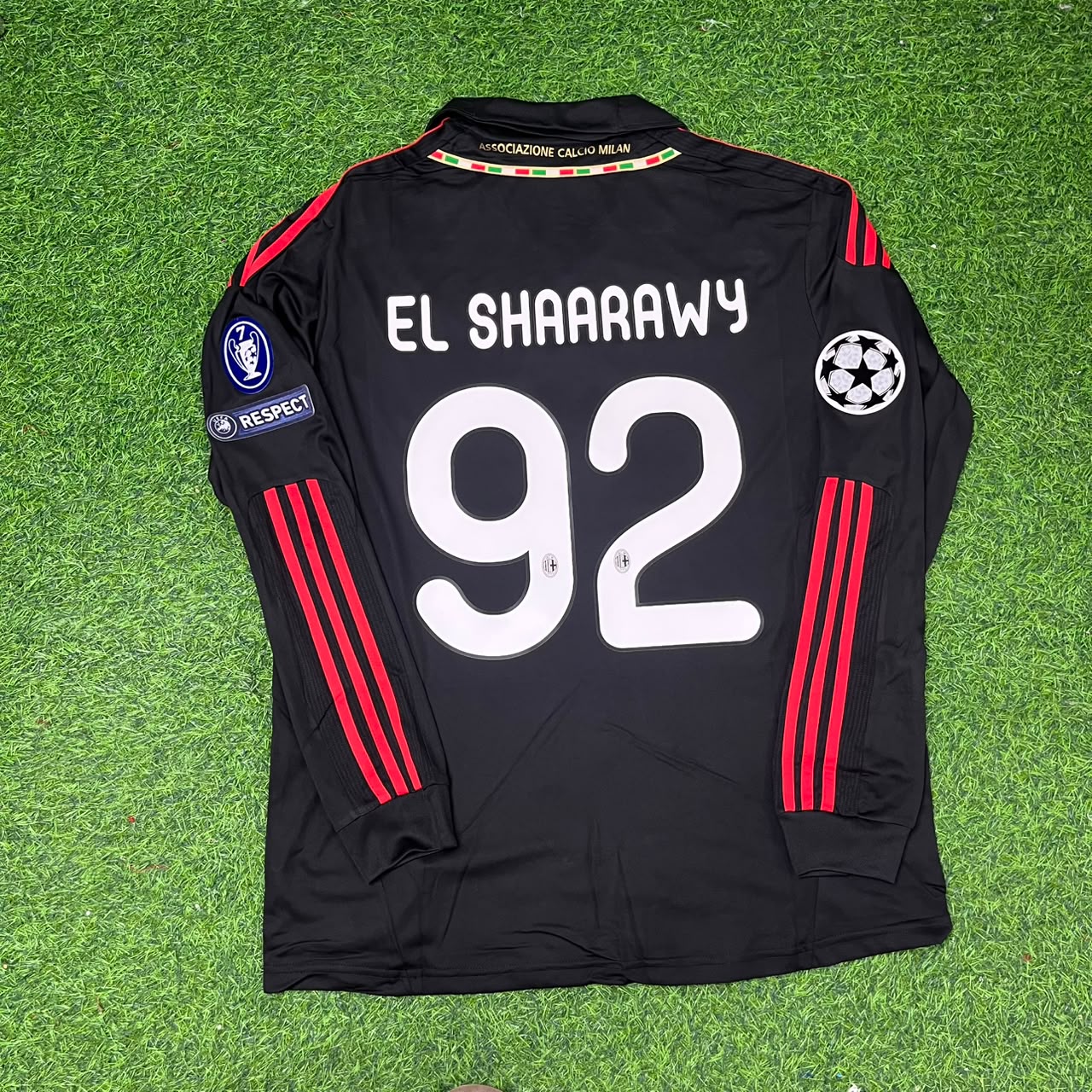 Stephen El Shaarawy AC Milan 2011/12 Red & Black Retro Football Jersey Collection