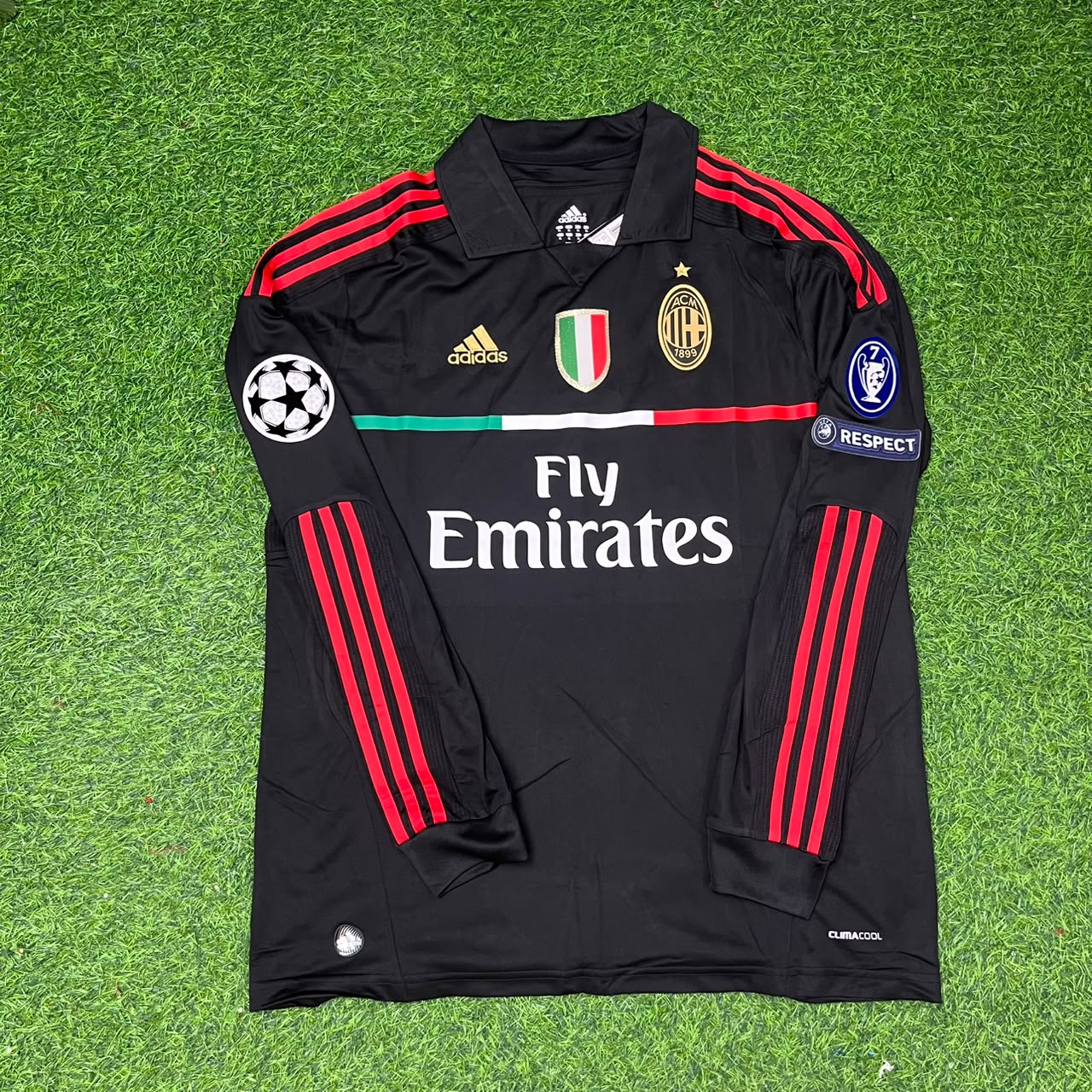 Stephen El Shaarawy AC Milan 2011/12 Red & Black Retro Football Jersey Collection